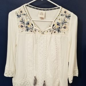 White Boho Shirt